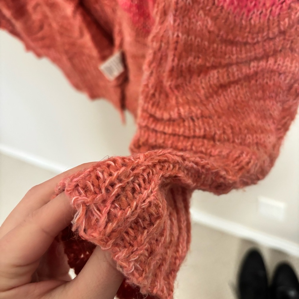 Free People Pink and Orange Cardigan - Picture 7 of 7